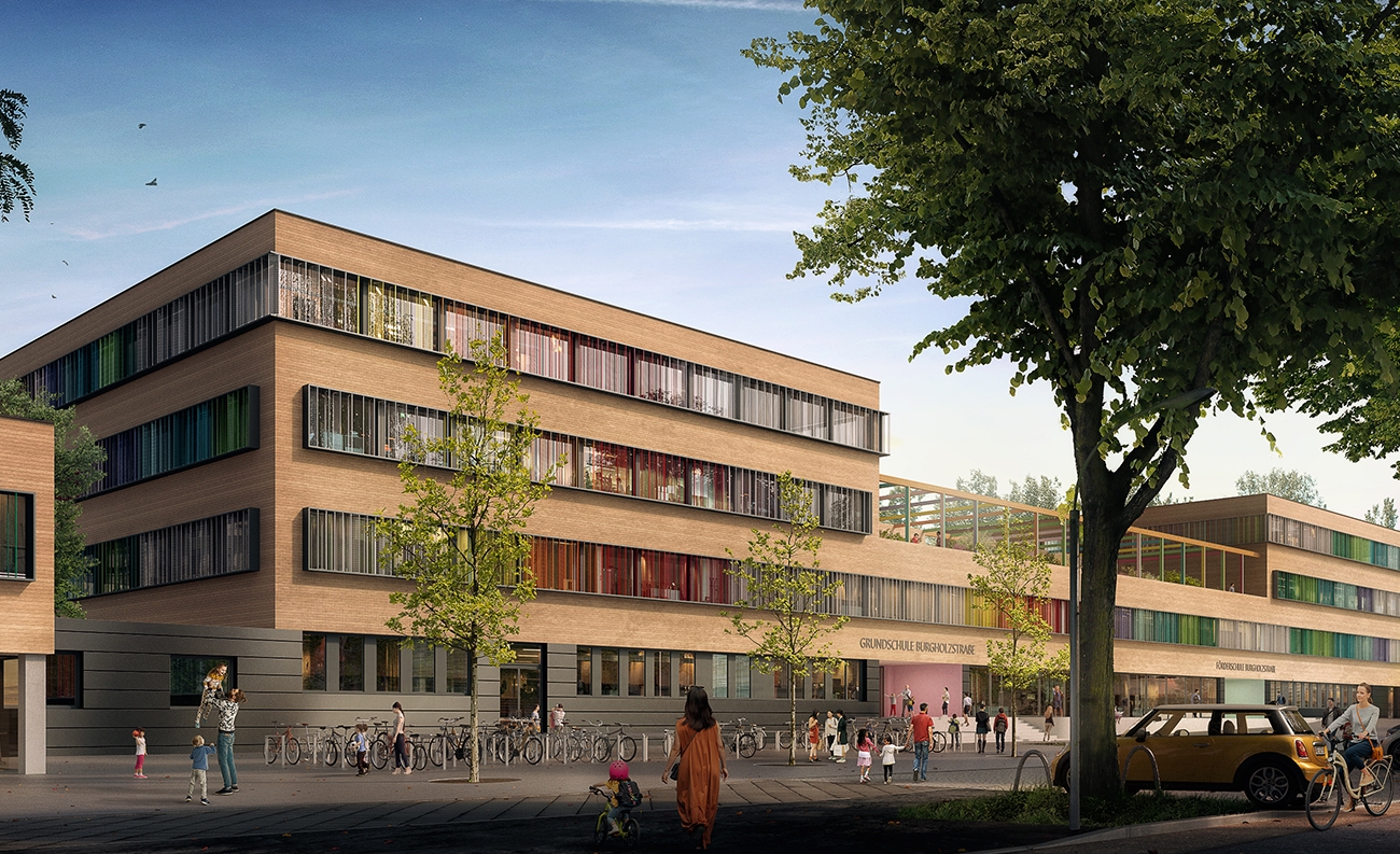 Schulzentrum Burgholzstraße, Dortmund - Wettbewerb | RKW Architektur